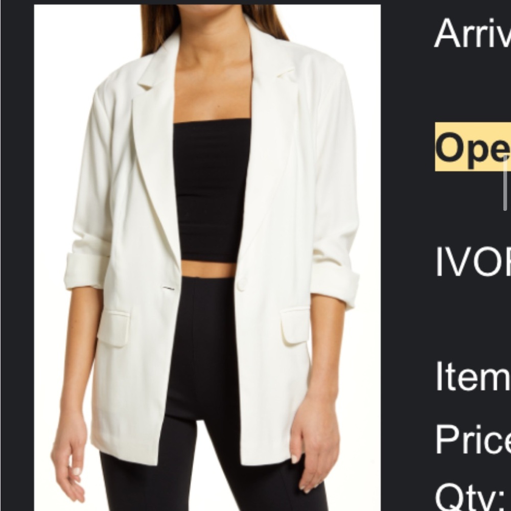 Women's White Blazer